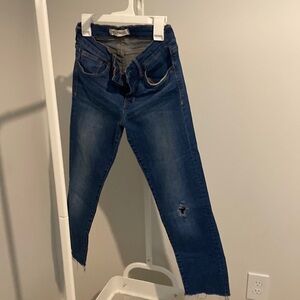 Madewell, cropped, raw hem